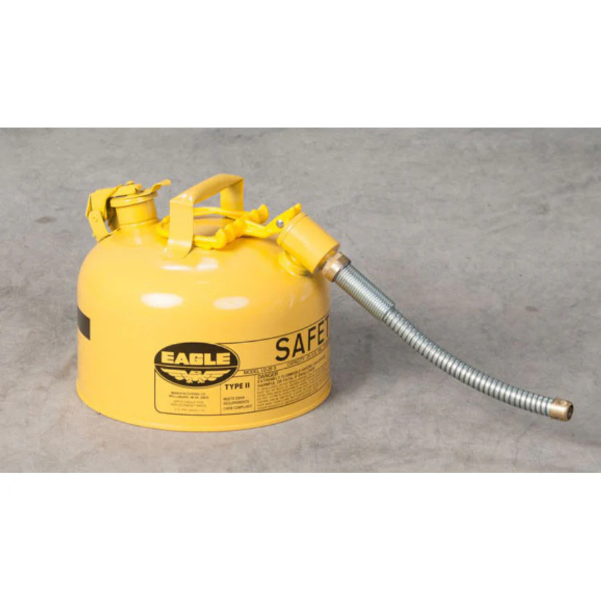Eagle U2-26-SY5 Type II Safety Can, 2.5 Gal. Yellow, 7/8
