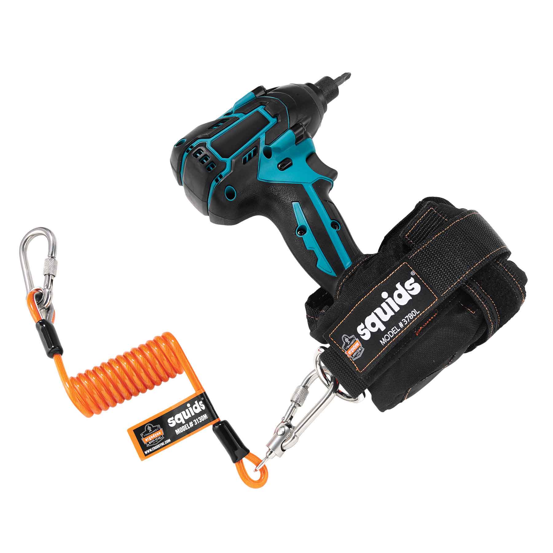 Ergodyne 19131 OAH 3130M Coiled Cable Lanyard - 5lb  Medium - Moutools