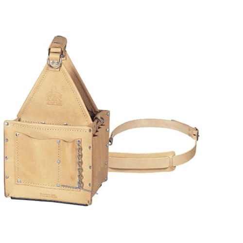 IDEAL 35-325 Tuff-Tote Ultimate Tool Carrier with Shoulder Strap, Standard Leather Model - Moutools