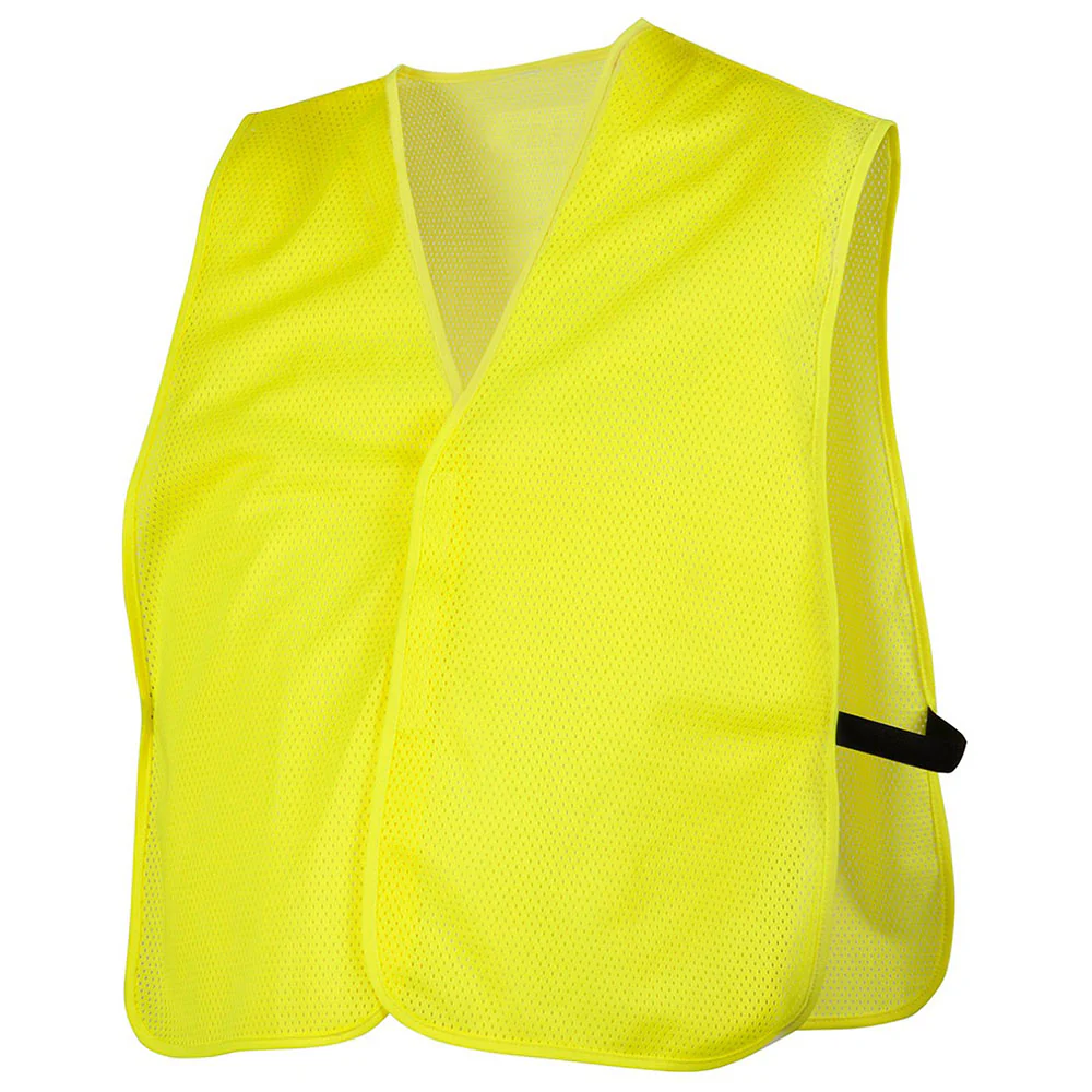 Pyramex RV110NS Safety Vest - Hi-Vis Lime Vest-Universal Fit - Moutools