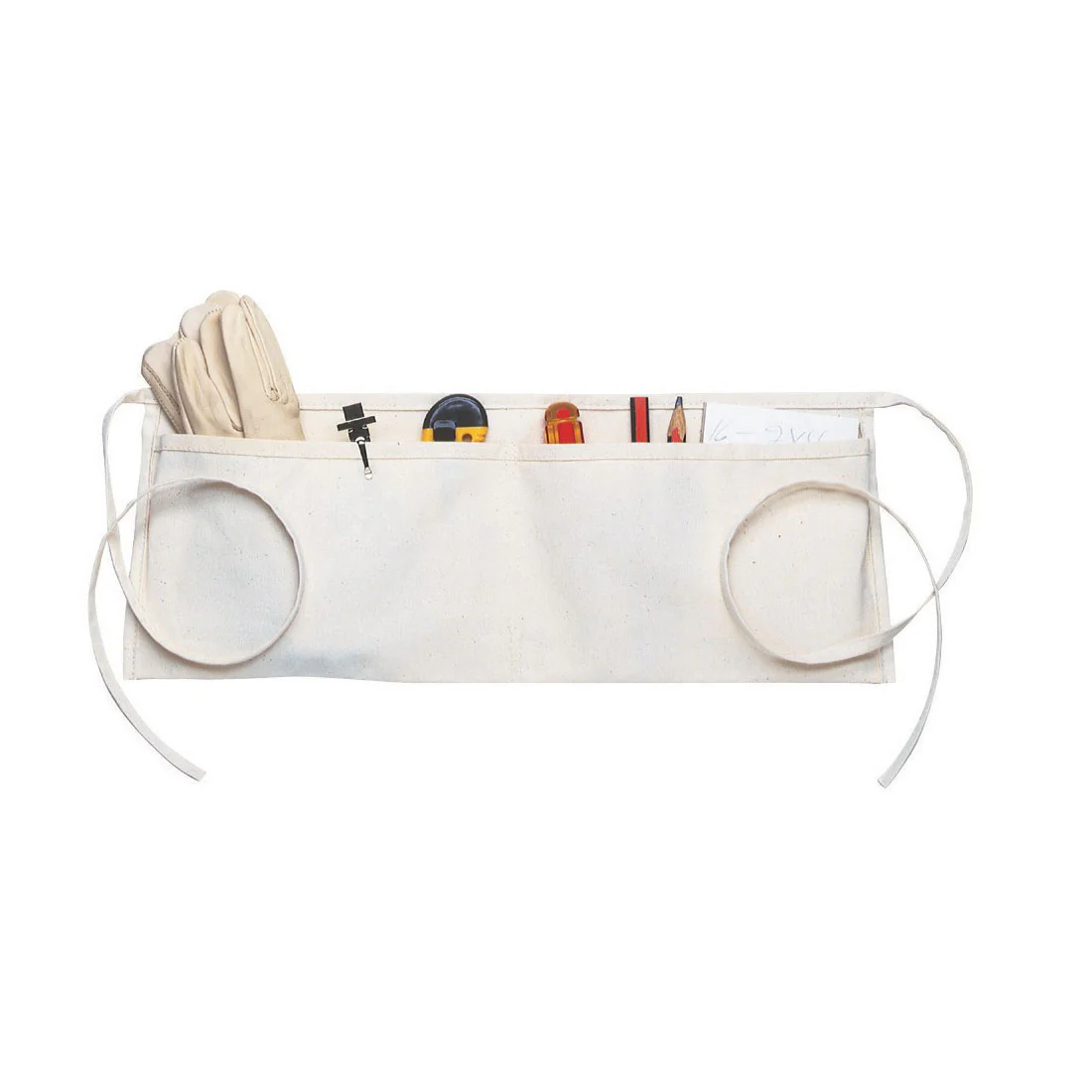 Custom Leather Craft C6 2 Pocket Canvas Work Apron - Moutools