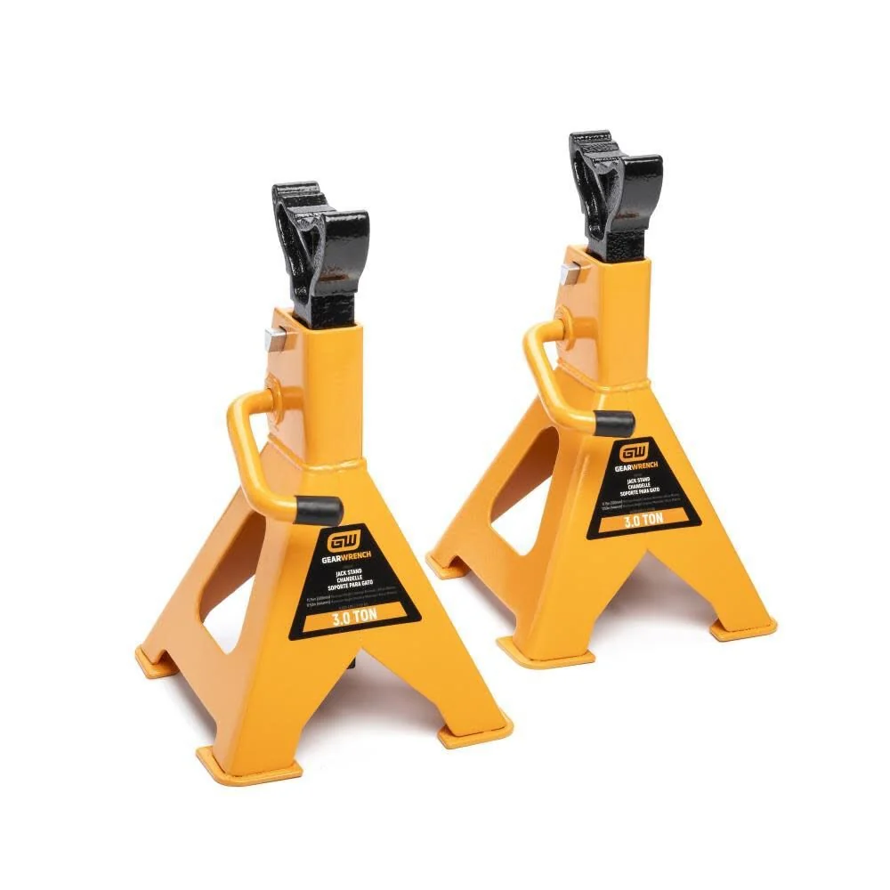 GearWrench GWJS3T 3 Ton Ratcheting Jack Stand - 2 Per Pack - Moutools