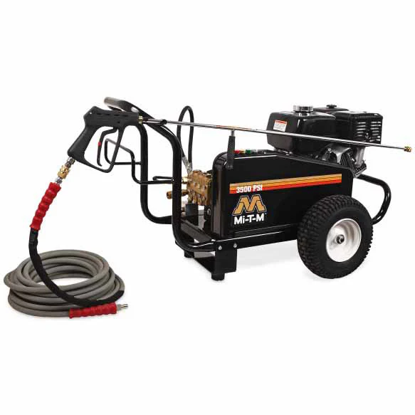 Mi-T-M CW-3504-5MGH CW Premium Series Gasoline Belt Drive Cold Water Pressure Washer - Moutools
