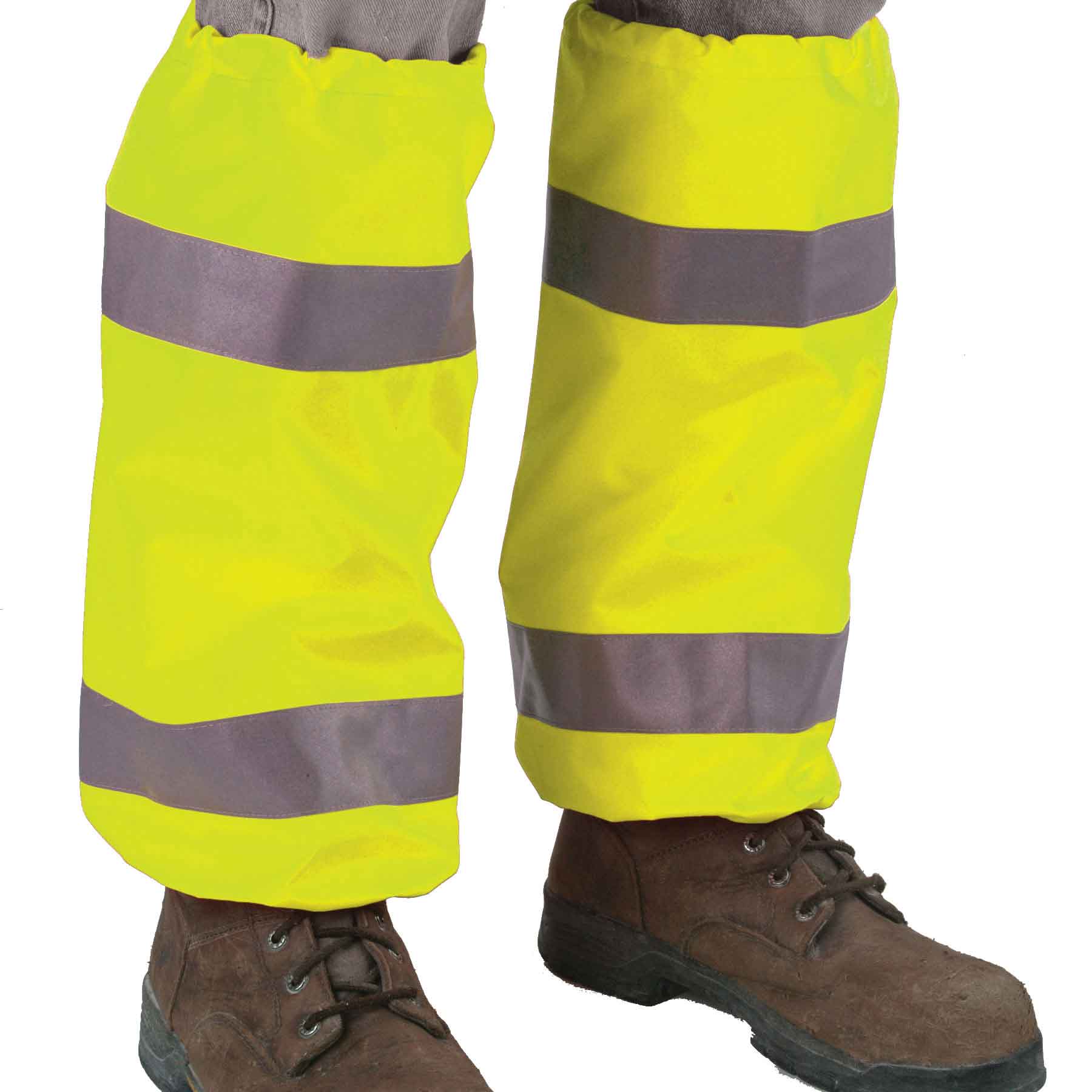 Ergodyne 29083 GloWear 8008 Supplemental Class E Hi-Vis Leg Gaiters, HV Lime - Moutools