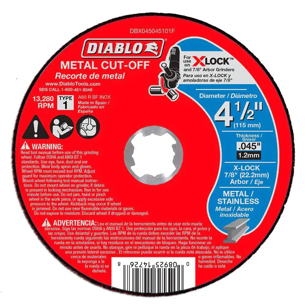 Diablo DBX045045105P 4-1/2