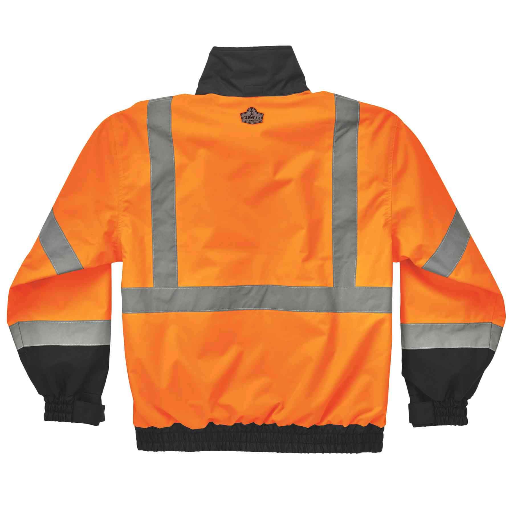 Ergodyne 24464 GloWear 8379 Type R Class 3 Fleece Lined Bomber Jacket, Large, HV Orange - Moutools