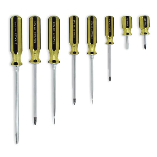 Stanley 66-158-A 100 Plus Screwdrivers Set - 8 Piece - Moutools