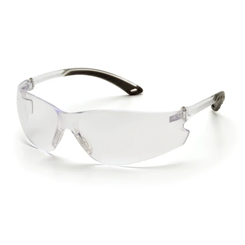Pyramex S5810ST Itek Eyewear Clear Anti-Fog Lens Safety Glasses with Clear Temples - Moutools