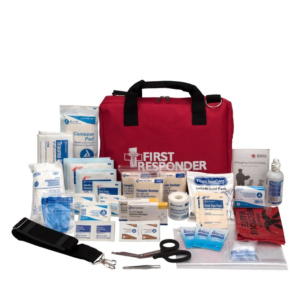 First Aid Only 510-FR First Responder Kit, Medium 102 Piece Bag - Moutools