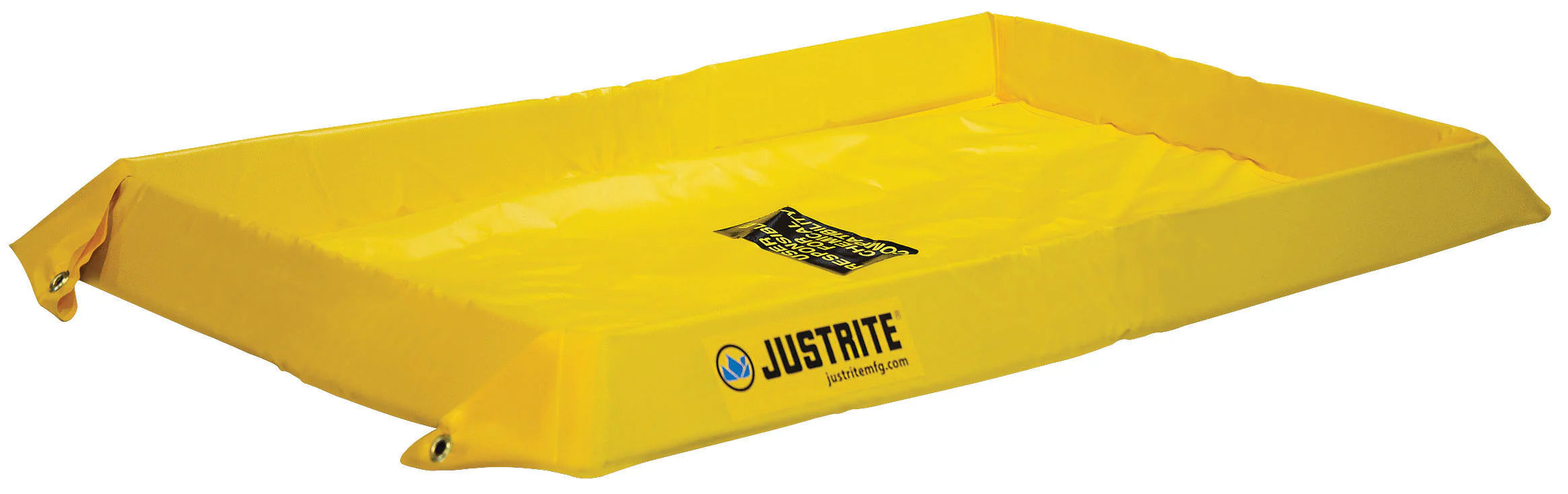 Justrite 28408 Maintenance Spill Berm, 4in wall, 4' x 6', 60 Gal. - Moutools