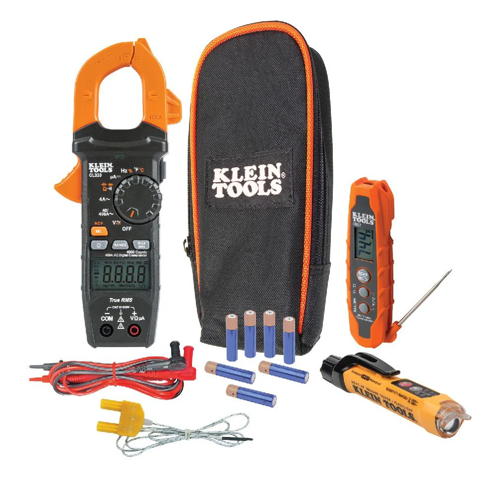 Klein CL320KIT HVAC Electrical Test Kit - Moutools