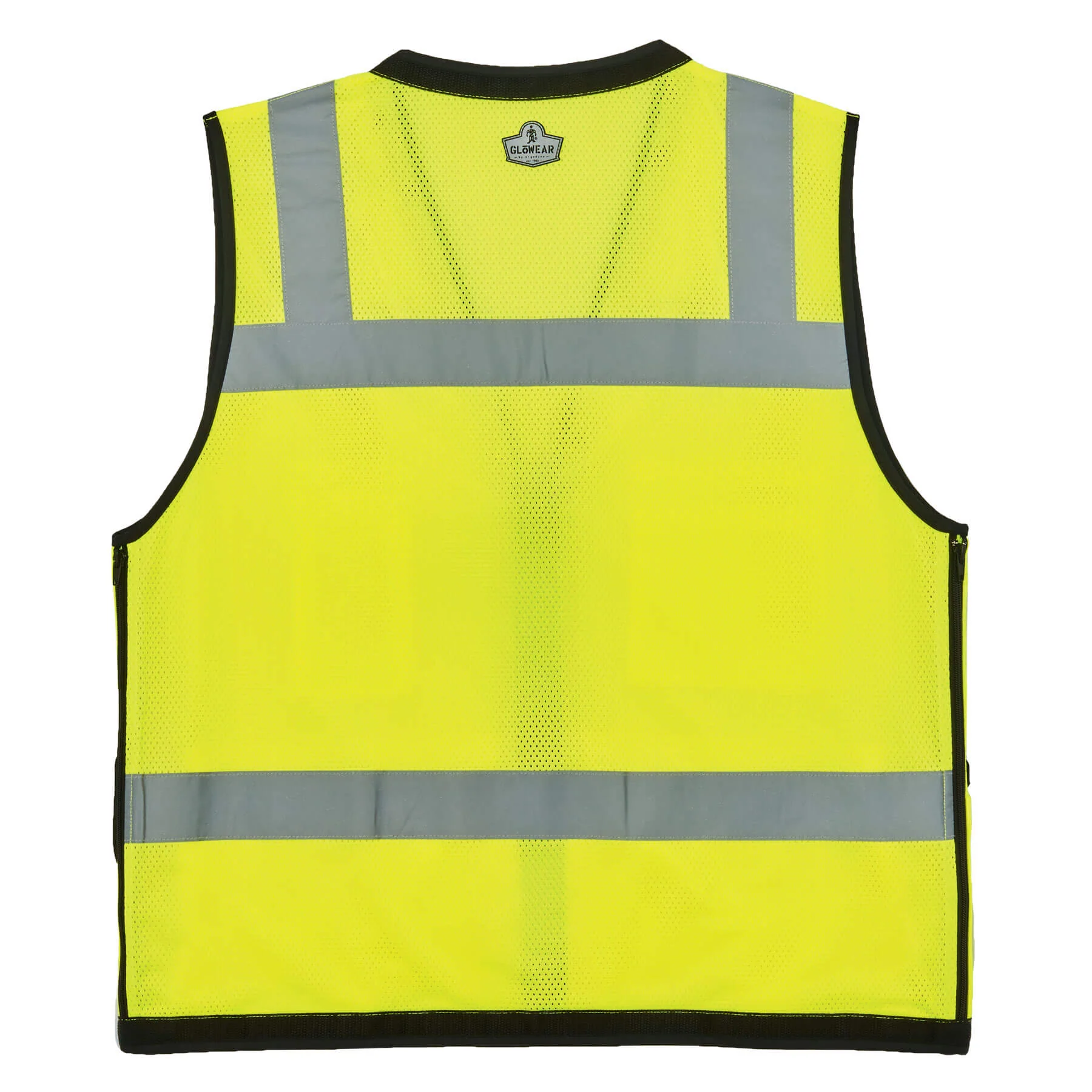 Ergodyne 23325 GloWear 8253HDZ Type R Class 2 Heavy-Duty Mesh Surveyors Vest, Large/XL, HV Lime - Moutools