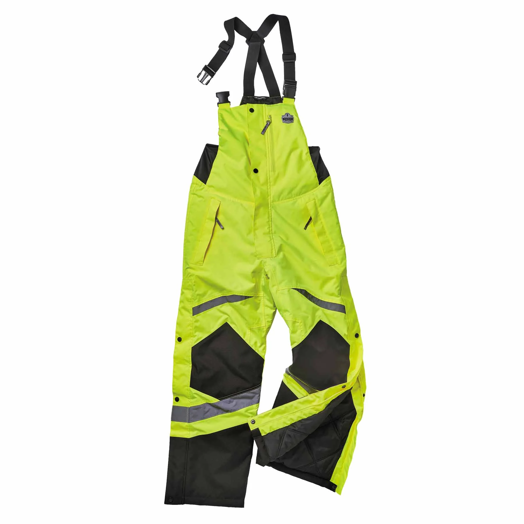 Ergodyne 25527 8928 3XL Lime Class E Hi-Vis Insulated Bibs - Moutools