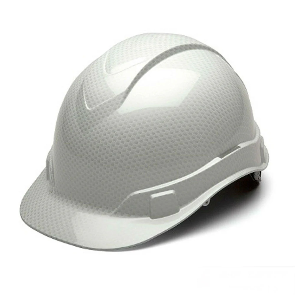 Pyramex HP44116S Ridgeline Cap Style Hard Hat, Shiny White - Moutools