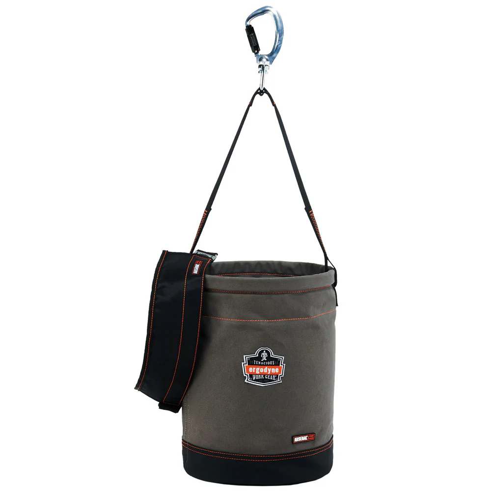 Ergodyne 14840 OAH 5940T Swiveling Carabiner Canvas Hoist Bucket w/ Top - Moutools