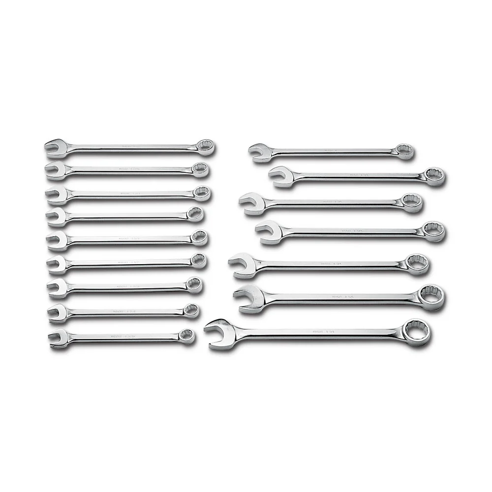 Wright Tool 730 Combination Wrench 16 Piece Set 12 Point 1-5/16