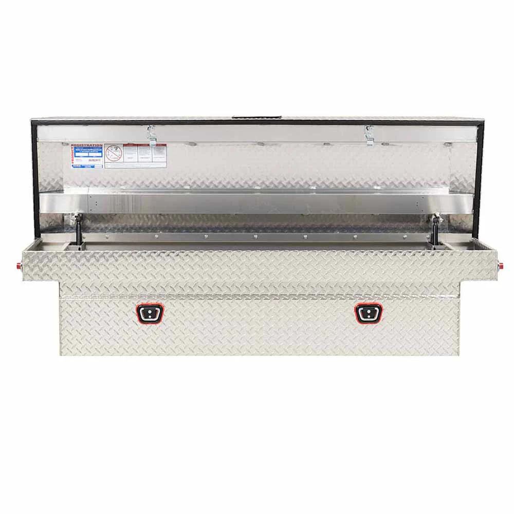 Weather Guard 127-0-03 Model 127-0-03 Saddle Box, Aluminum, Full Standard, Clear, 10.5 Cu. Ft. - Moutools