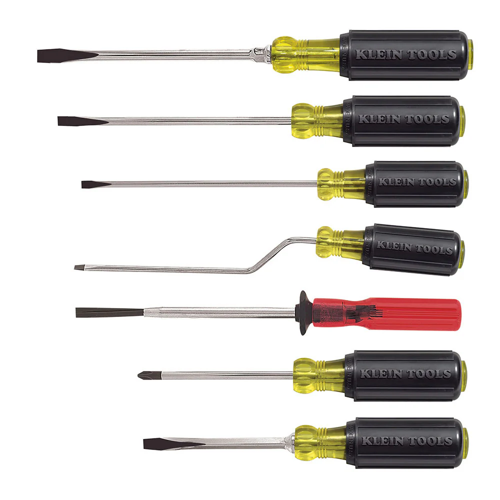 Klein Tools 85077 Screwdriver Set, Multi-Application, 7-Piece - Moutools