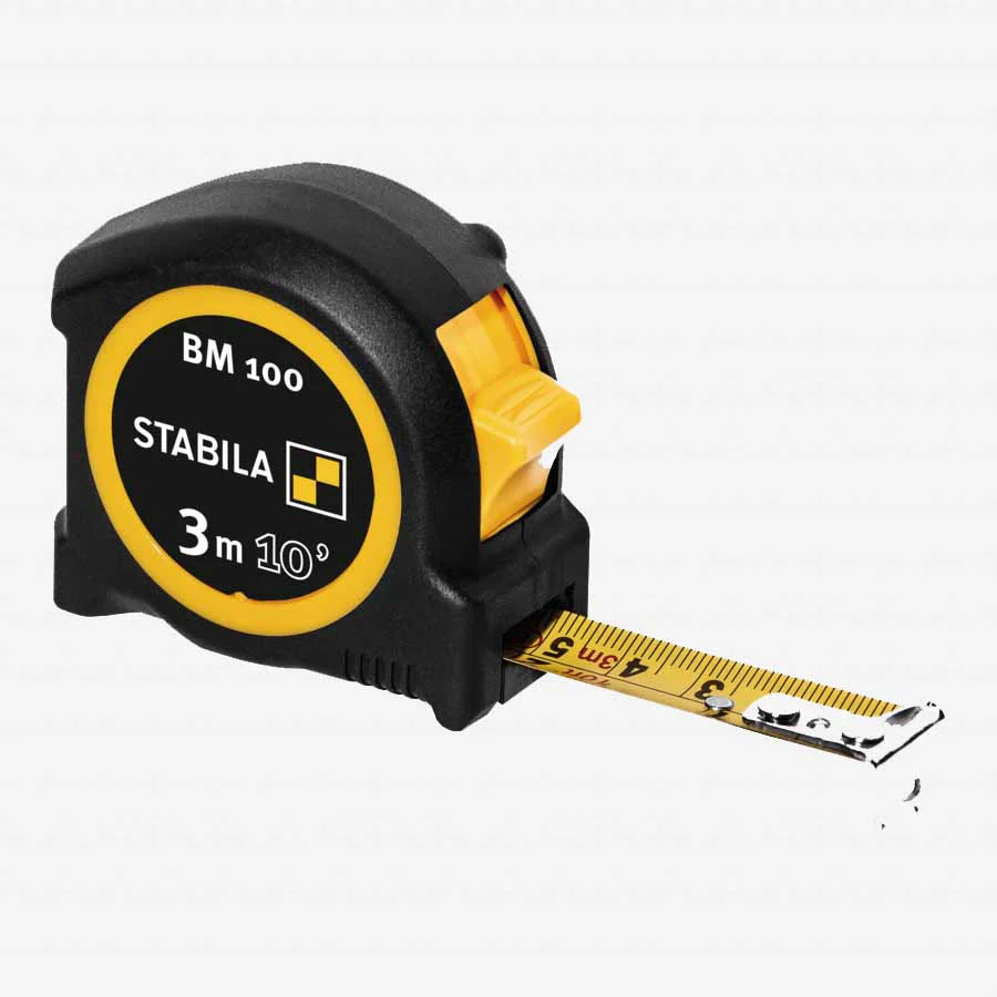 Stabila 30810 3m – 10' Compact Pocket Imperial-Maetric Tape Measure BM 100 - Moutools