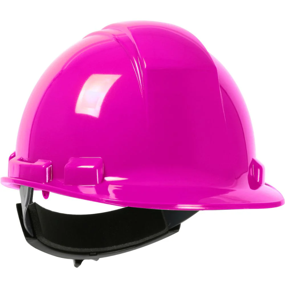 PIP 280-HP241R-20 Whistler Cap Style Hard Hat, HDPE Shell, 4-Point Textile Suspension, Ratchet Adjustment - Pink - Moutools
