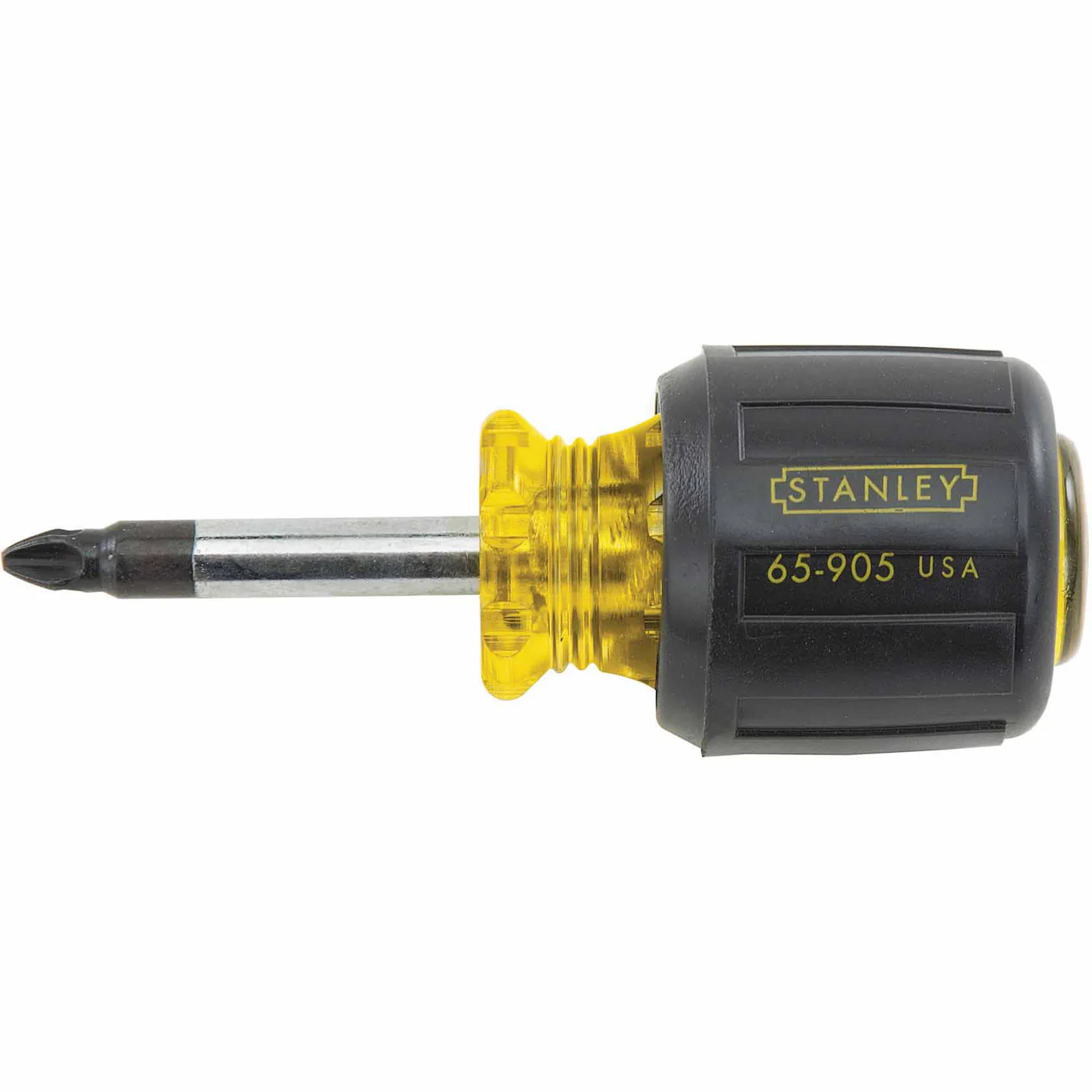 Stanley 65-905 Vinyl Grip PhillipsTip Stubby Screwdriver 2 Pt X 1-1/2