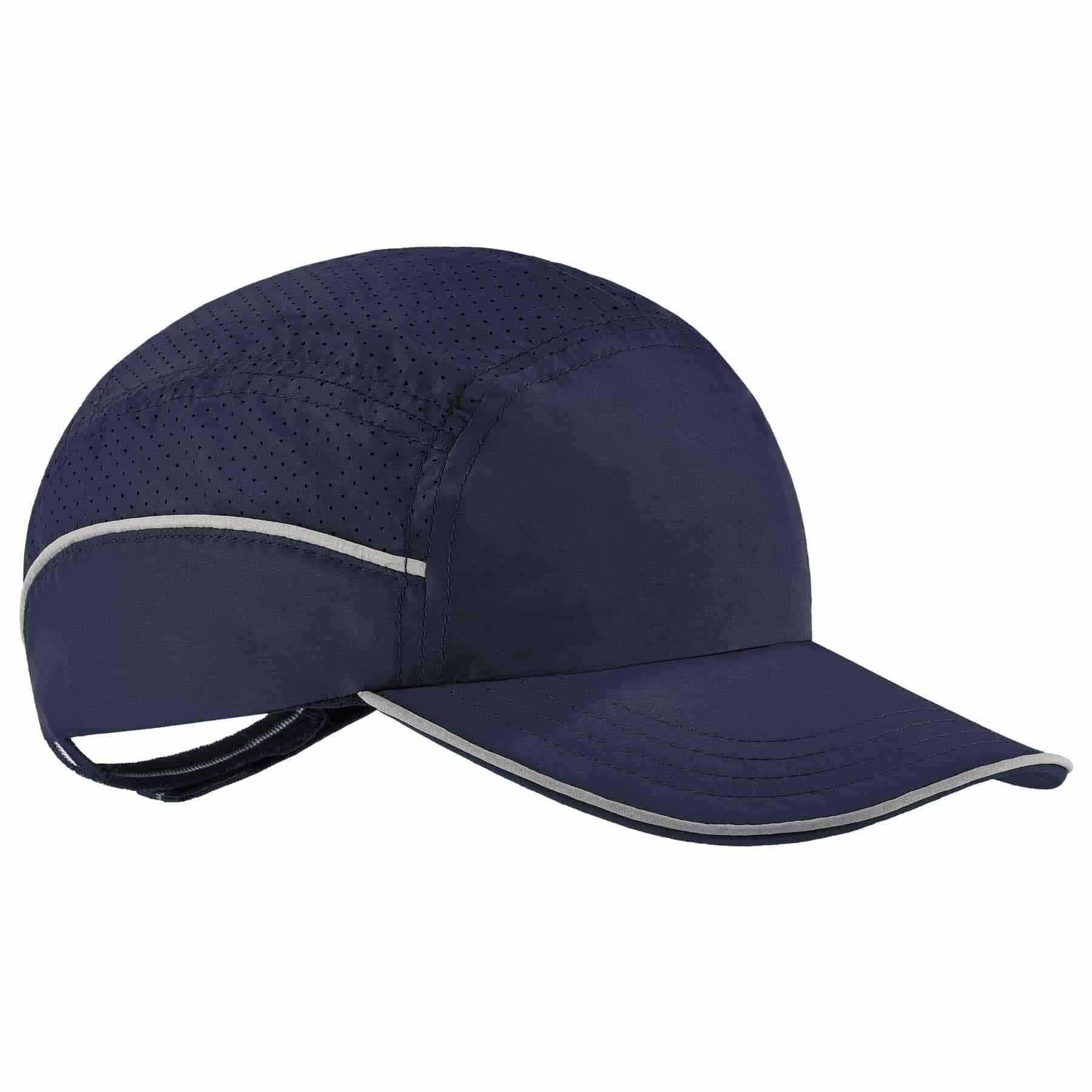Ergodyne 23337 8955 Long Brim Navy Lightweight Bump Cap Hat - Moutools