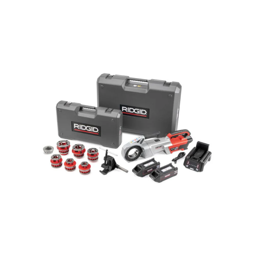 Ridgid 72023 760 FXP Power Drive (12-R), 2x 4Ah FXP Batteries, FXP Charger, 1/2-2