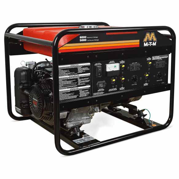 Mi-T-M GEN-6000-0MH0 6000-Watt Gasoline Portable Generator - Moutools