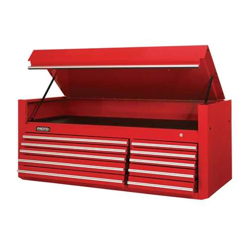 Proto J456627-10RD 66W X27D X 27-1/4H Red 10-Drawer 66 Chest - Moutools
