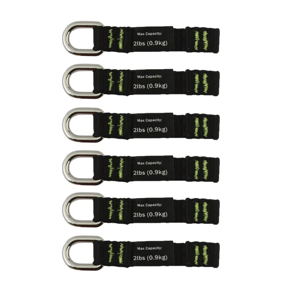 Ergodyne 19703-BULK Squids 3700 Web Tool Tails - 2lbs 60-Pack, Black - Moutools