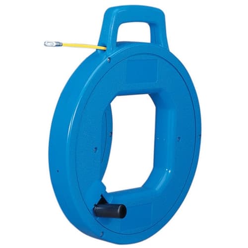 IDEAL 31-187 Rapid-Pak S-Class Fiberglass Fish Tape with leader50 feet long - Moutools