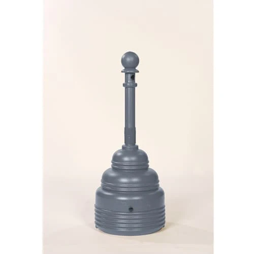 Eagle 1208GRAY SafeSmoker Receptacle - Poly w/Metal Bucket-Gray - Moutools