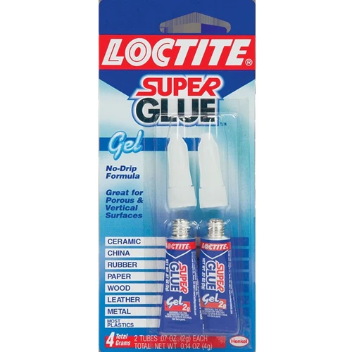 Loctite 1399965 2 Count 2-Gram Tubes Super Glue Gel - Moutools