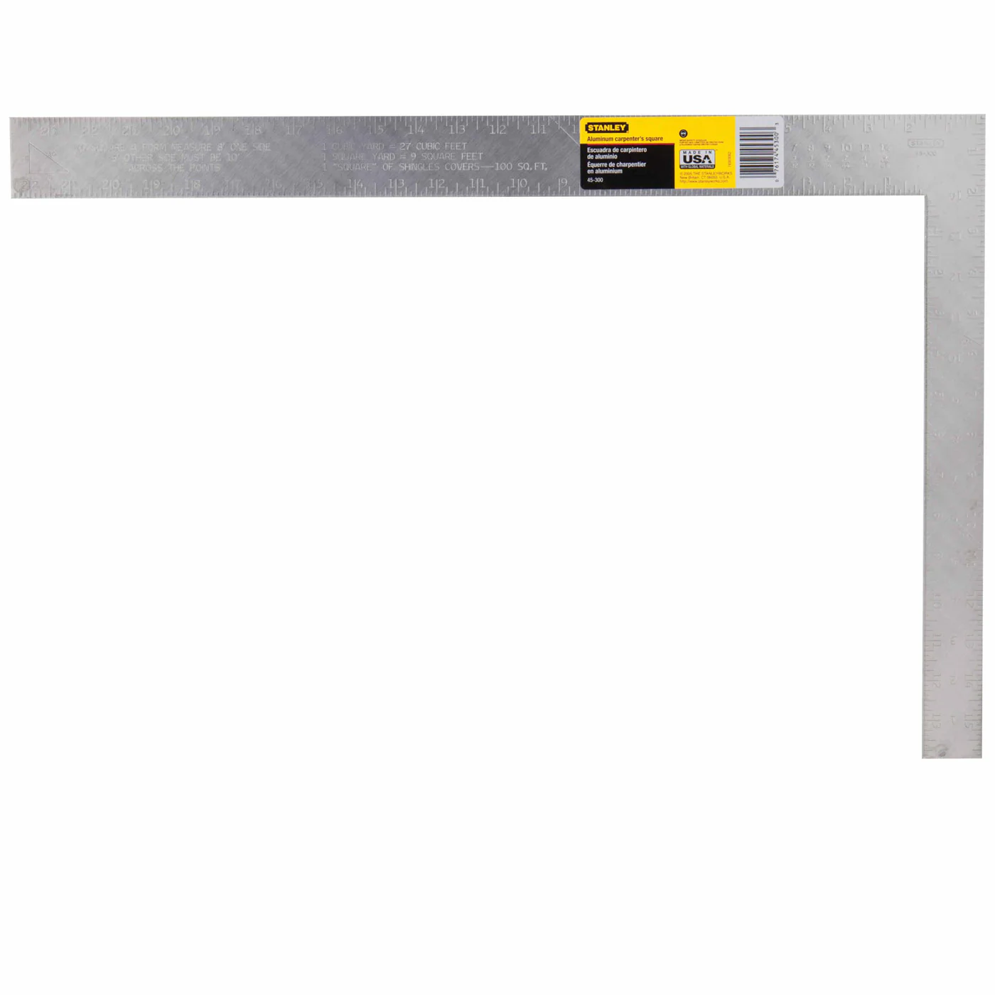 Stanley 45-300 Aluminum Carpenter’s Square – 16