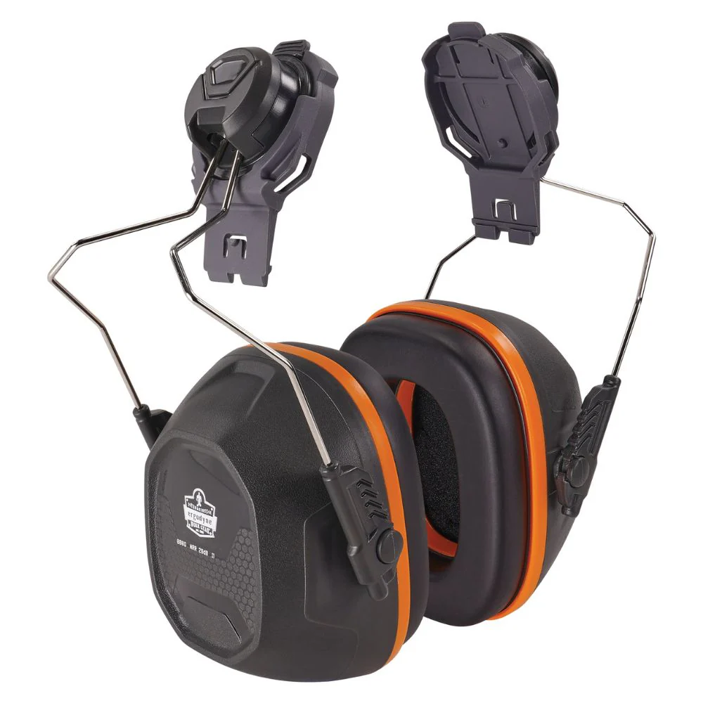 Ergodyne 60259 #8880 Full Brim Gray NRR 26db Mounted Earmuffs - Moutools