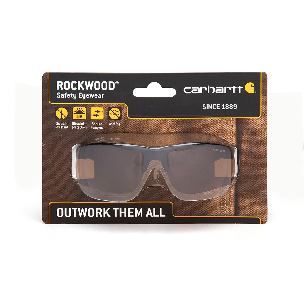 Pyramex CHB718DTCC Rockwood Safety Eyewear Black Frame/Sand-Bronze AntiFog Lens - Moutools