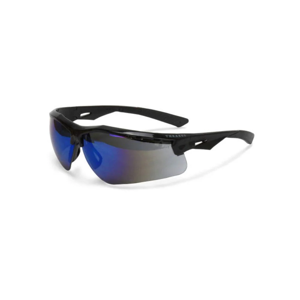 Radians TXC1-70ID Thraxus Safety Eyewear - Black Frame - Blue Mirror Lens - Moutools