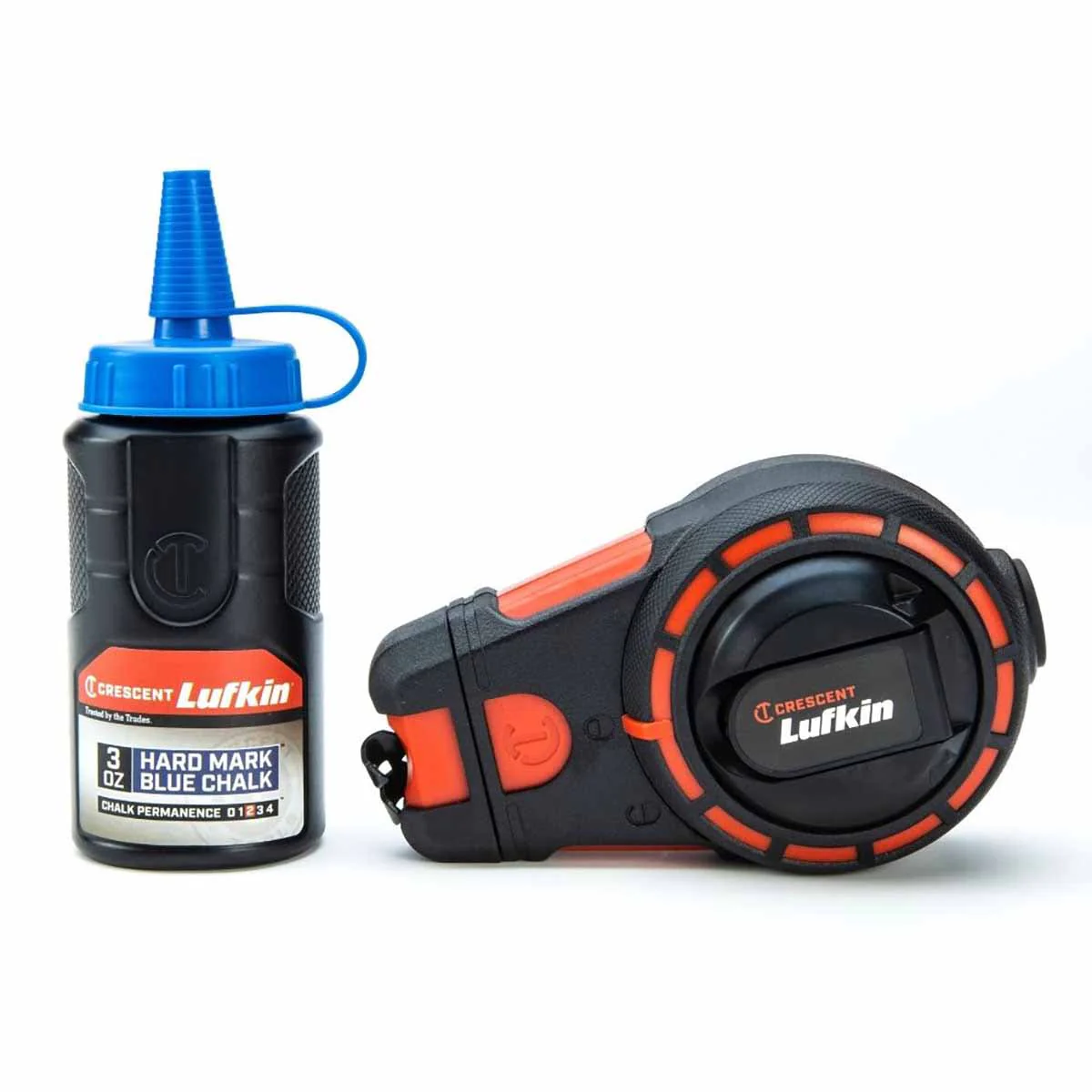 Crescent Lufkin CL100BA 100' Contractor Chalk & Reel with HardMark Blue Chalk - Moutools