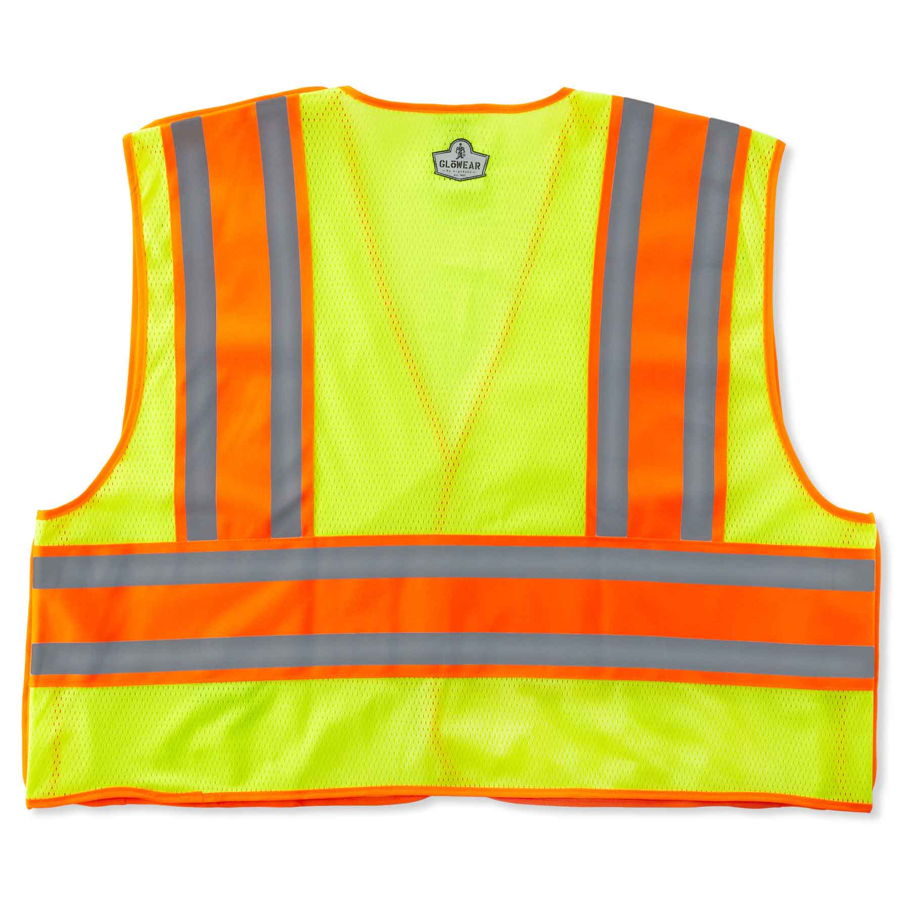 Ergodyne 23399 GloWear 8245PSV Type P Class 2 Public Safety Vest, 4XL/5XL, HV Lime - Moutools