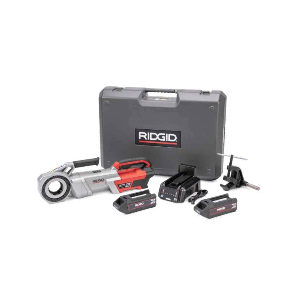 Ridgid 72018 760 FXP Power Drive (11-R), 2x 4Ah FXP Batteries, FXP Charger, Support Arm, Case - Moutools