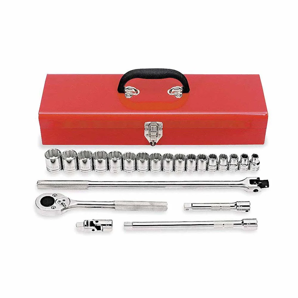 Proto J54210A 1/2 Inch Drive Metric 22 Piece Socket Set - Moutools