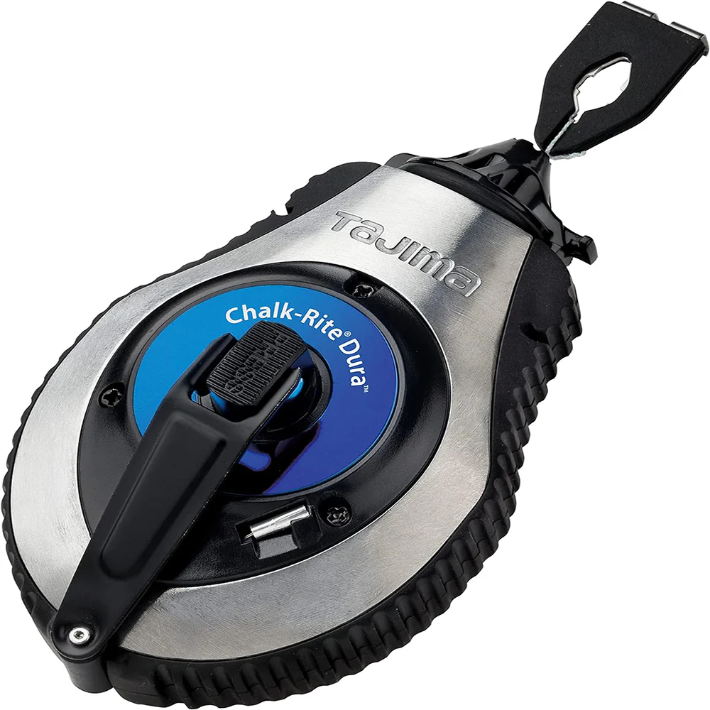 Tajima CR402S Chalk-Rite Dura Ultra-Thin, 0.5mm Chalk Snap Line with Integrated Handle Release - Moutools