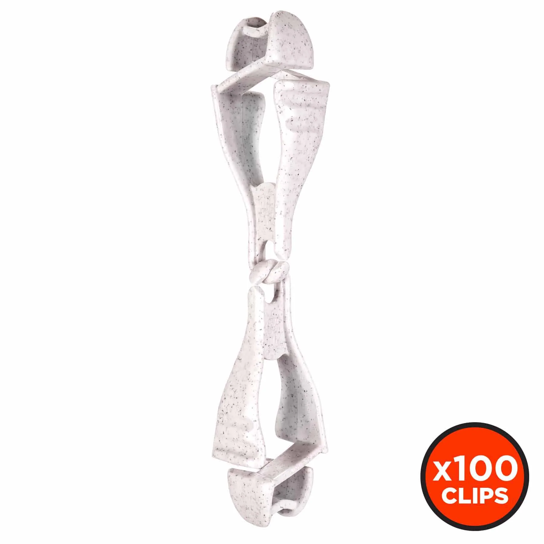 Ergodyne 19315-BULK 3400-BULK  Granite Glove Clip Holder - Dual Clips 100-Pack - Moutools