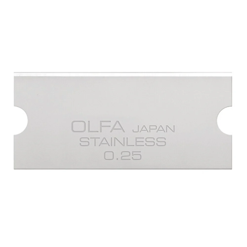 Olfa GSB-2S/6B 1141614 40mm Stainless Steel Glass Scraper Blades, 6pk - Moutools