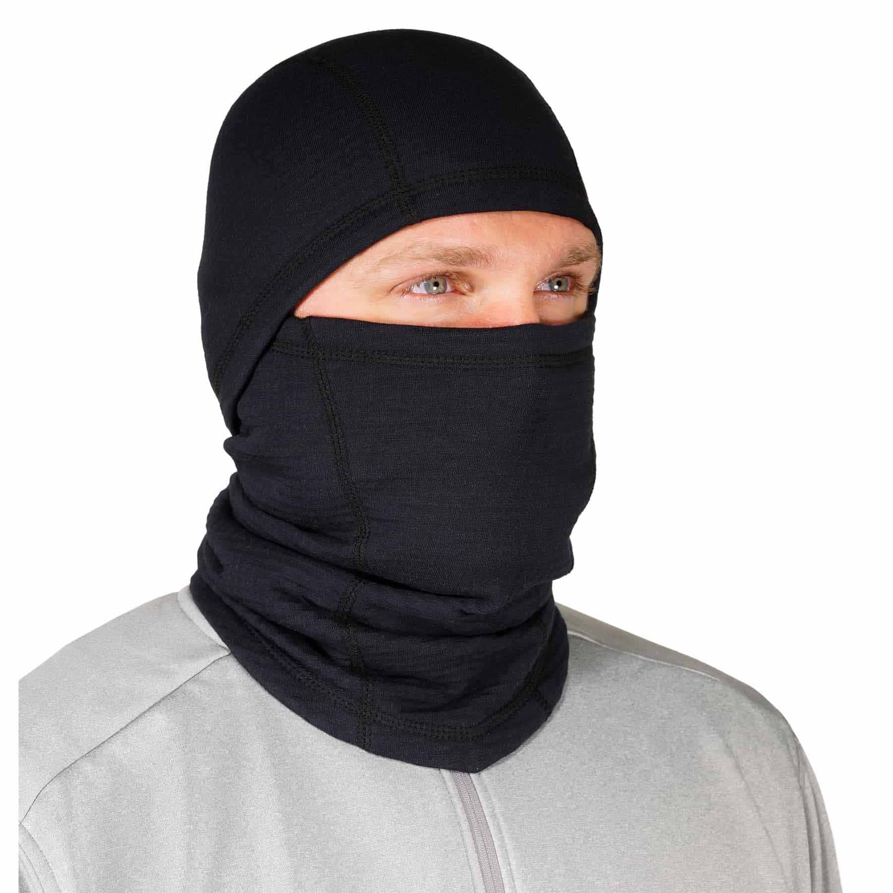 Ergodyne 16847 6847  Black FR Balaclava Face Mask - Dual Compliant - Moutools