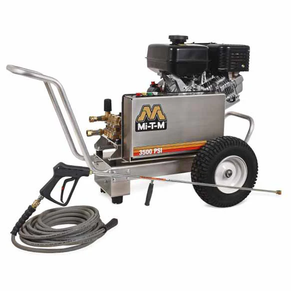 Mi-T-M CBA-3504-1MAS CBA Aluminum Series Gasoline Belt Drive Cold Water Pressure Washer - Moutools