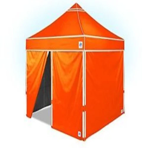 E-Z UP SWHV410BOR Sidewall Four Pack W/3 Walls, 1 Mid Zip, Hi-Viz, 10'x10', Bright Orange - Moutools