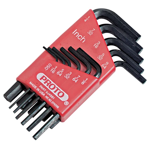 Proto J4981 Set Hex Key 11 Pc. - Moutools