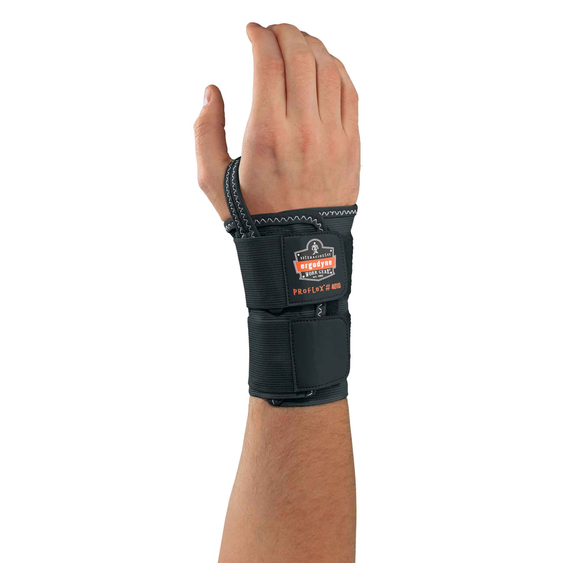 Ergodyne 70036 ProFlex 4010 Double Strap Wrist Support, Large, Black - Moutools