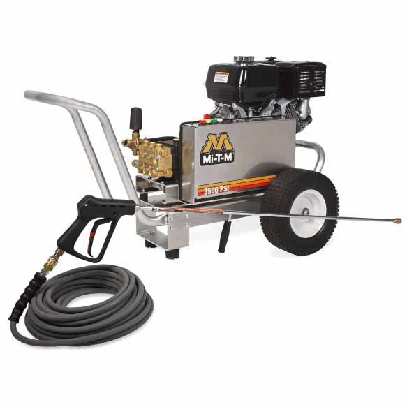 Mi-T-M CBA-3504-1MGH CBA Aluminum Series Gasoline Belt Drive Cold Water Pressure Washer - Moutools